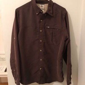 Men’s Northface button down shirt Medium